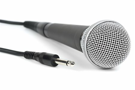 simsearch:400-04278069,k - Dinamic microphone  isolated on the white background Stock Photo - Budget Royalty-Free & Subscription, Code: 400-04751375