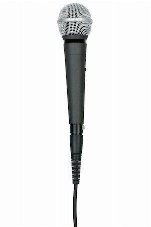 simsearch:400-04278069,k - Professional dynamic microphone  isolated on the white background Stock Photo - Budget Royalty-Free & Subscription, Code: 400-04751376