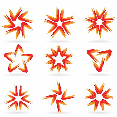 simsearch:400-04366521,k - Set of different stars icons for your design. White releases #15. Stock Photo - Budget Royalty-Free & Subscription, Code: 400-04752258