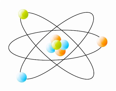 physics icons - vector detail of atom isolated over white background Stock Photo - Budget Royalty-Free & Subscription, Code: 400-04752344
