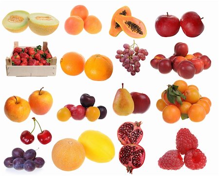 simsearch:400-05891431,k - Assembling of delicious fresh fruit isolated on white background Stock Photo - Budget Royalty-Free & Subscription, Code: 400-04752473
