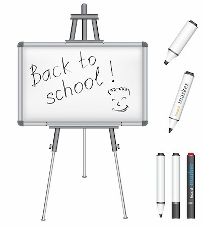 simsearch:400-07042264,k - the text back to school on a magnetic marker board Stock Photo - Budget Royalty-Free & Subscription, Code: 400-04752684