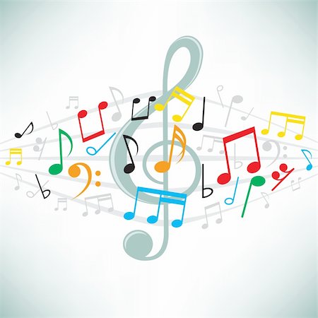 The classical music notes vector background Stock Photo - Budget Royalty-Free & Subscription, Code: 400-04752685