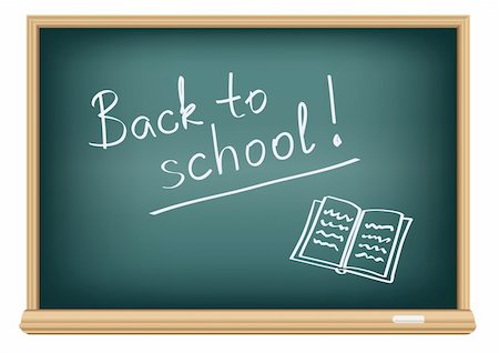 simsearch:400-07042264,k - the text back to school on a blackboard Stock Photo - Budget Royalty-Free & Subscription, Code: 400-04752700
