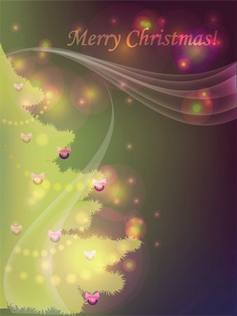 simsearch:400-05693036,k - Decorative Christmas background , vector illustration. Stock Photo - Budget Royalty-Free & Subscription, Code: 400-04753776