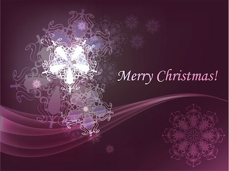 simsearch:400-05693036,k - Decorative Christmas postcard with shining snowflakes, vector illustration. Stock Photo - Budget Royalty-Free & Subscription, Code: 400-04753778