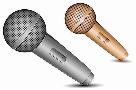 simsearch:400-04630784,k - illustration of mic icons on white background Stock Photo - Budget Royalty-Free & Subscription, Code: 400-04764025