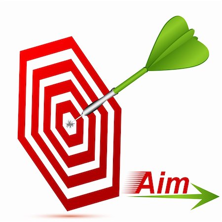 simsearch:400-04600474,k - illustration of target board with arrow on white background on white background Stock Photo - Budget Royalty-Free & Subscription, Code: 400-04764215