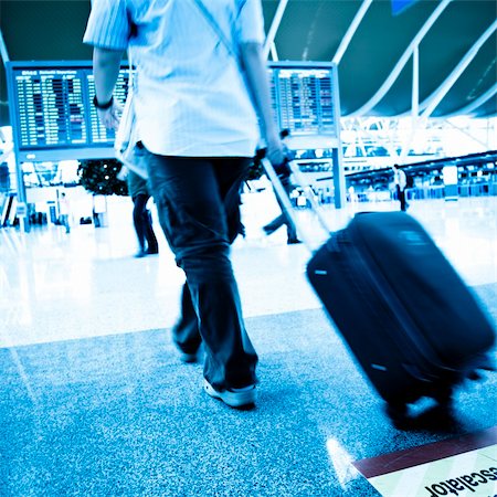 passenger in the shanghai pudong airport.interior of the airport. Stock Photo - Budget Royalty-Free & Subscription, Code: 400-04764278