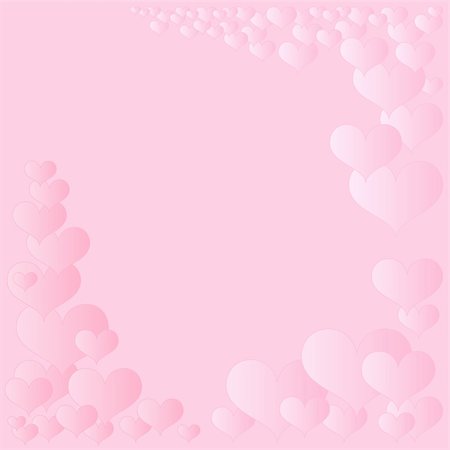 simsearch:400-04801047,k - pink hearts frame for wedding and valentine Stock Photo - Budget Royalty-Free & Subscription, Code: 400-04764272