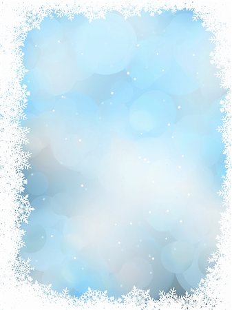 simsearch:400-04769297,k - Blue christmas background with snowflakes. EPS 8 vector file included Foto de stock - Super Valor sin royalties y Suscripción, Código: 400-04764309