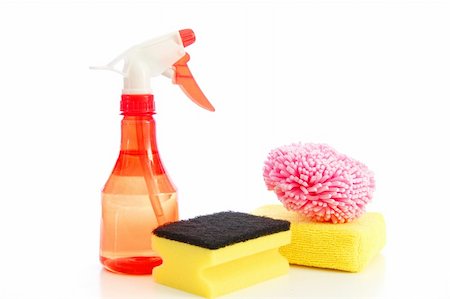 simsearch:400-04287497,k - isolated cleaning supplies for clean and hygienic household Stock Photo - Budget Royalty-Free & Subscription, Code: 400-04764823