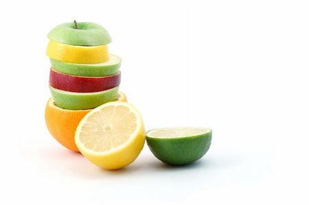 simsearch:400-05367726,k - fresh fruits isolated on  a white background Stock Photo - Budget Royalty-Free & Subscription, Code: 400-04764882