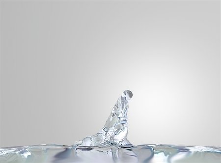 simsearch:400-05275951,k - 3d image of splashing water Stock Photo - Budget Royalty-Free & Subscription, Code: 400-04765011