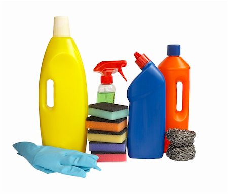 simsearch:400-04287497,k - close up of hygiene cleaners for housework on white background with clipping path Stock Photo - Budget Royalty-Free & Subscription, Code: 400-04765529