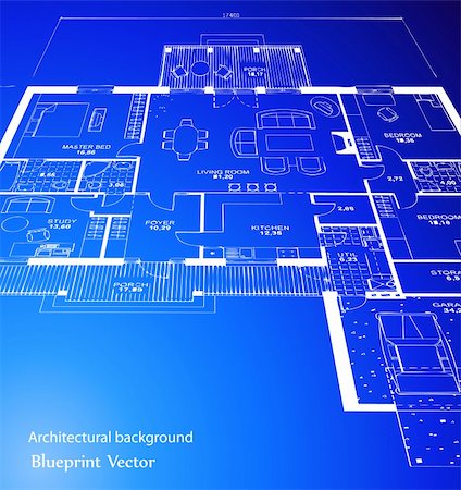 simsearch:400-05663407,k - Vector of a blueprint plan illustration blue Foto de stock - Super Valor sin royalties y Suscripción, Código: 400-04766792