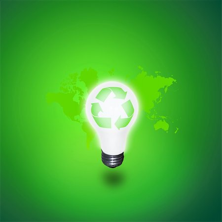 simsearch:400-04265413,k - Recycle Idea Bulb Stock Photo - Budget Royalty-Free & Subscription, Code: 400-04767737