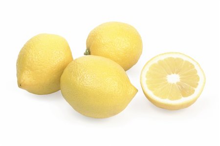 simsearch:400-04716078,k - Juicy ripe lemons isolated on white background Stock Photo - Budget Royalty-Free & Subscription, Code: 400-04768266