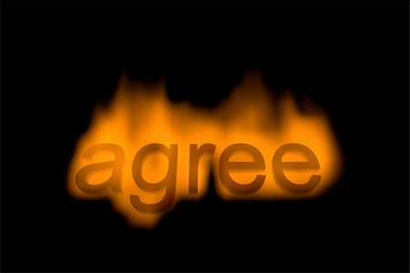 simsearch:400-07216352,k - agree abstract 3d concept  in fire Photographie de stock - Aubaine LD & Abonnement, Code: 400-04768718