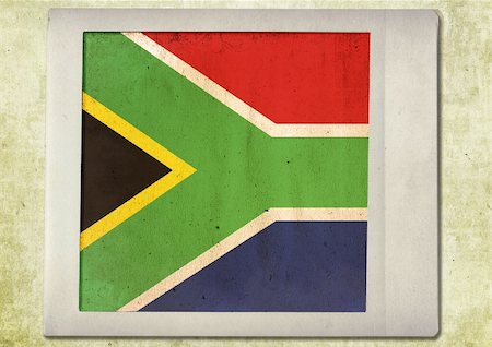 painterly - flag of vintage instant photo,south africa Photographie de stock - Aubaine LD & Abonnement, Code: 400-04768829
