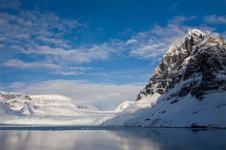 simsearch:400-05271801,k - Beautiful snow-capped mountains against the blue sky Stock Photo - Budget Royalty-Free & Subscription, Code: 400-04769078