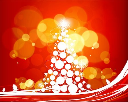 Background for new year and for Christmas, vector illustration Stock Photo - Budget Royalty-Free & Subscription, Code: 400-04769381