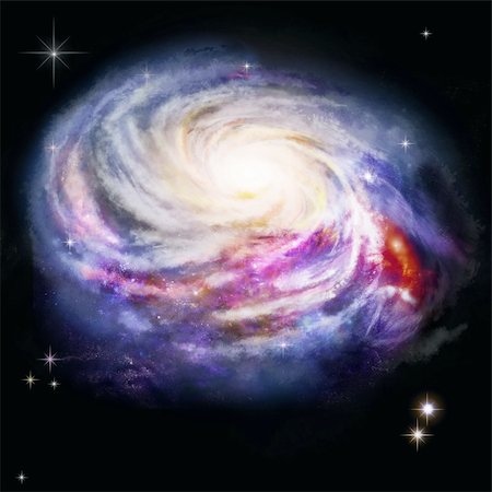 simsearch:400-07550284,k - Spiral Galaxy - beautiful view of deep space Photographie de stock - Aubaine LD & Abonnement, Code: 400-04761031