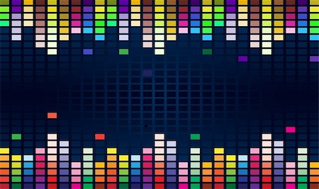 radio wave - Colorful Graphic Equalizer Display for title page design. Stock Photo - Budget Royalty-Free & Subscription, Code: 400-04762126