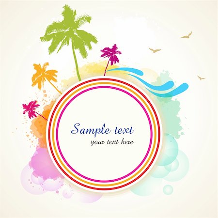 simsearch:400-04266669,k - illustraton of colorful nature card Stock Photo - Budget Royalty-Free & Subscription, Code: 400-04763828