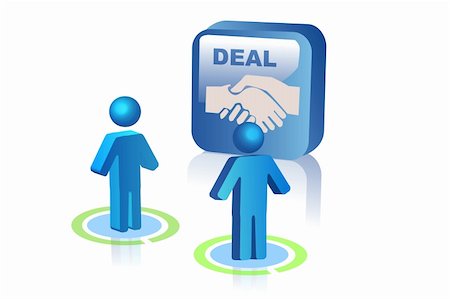 simsearch:400-04434336,k - illustration of deal between two people Stock Photo - Budget Royalty-Free & Subscription, Code: 400-04763892