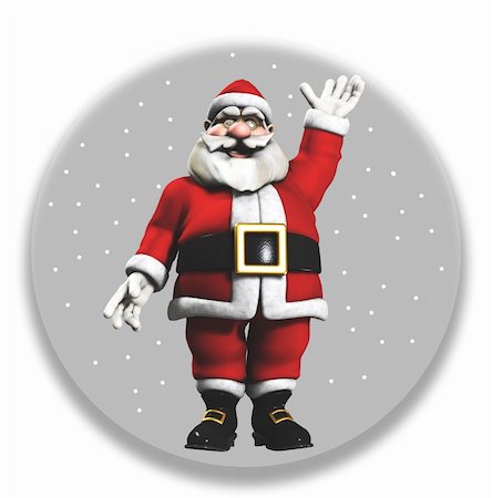 simsearch:400-06462885,k - Father Christmas in a big snowing snow globe. Stock Photo - Budget Royalty-Free & Subscription, Code: 400-04774272