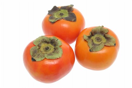 simsearch:400-05367726,k - Persimmons on Isolated White Background Stock Photo - Budget Royalty-Free & Subscription, Code: 400-04776108
