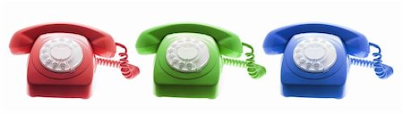 simsearch:400-05366591,k - Telephones on White Background Stock Photo - Budget Royalty-Free & Subscription, Code: 400-04777206