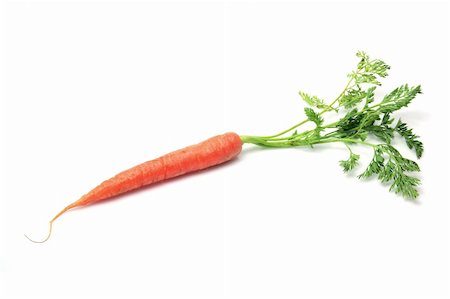Carrot on White Background Stock Photo - Budget Royalty-Free & Subscription, Code: 400-04777523