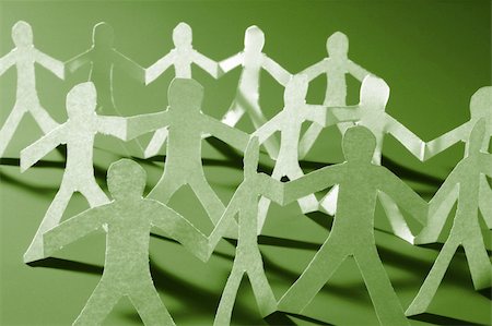 equality background hands - paper people doing teamwork in their business Stock Photo - Budget Royalty-Free & Subscription, Code: 400-04778383