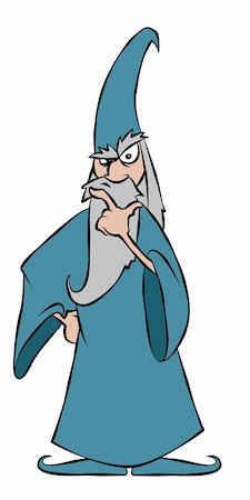 This wizard is pondering the mysteries of the universe. Stock Photo - Budget Royalty-Free & Subscription, Code: 400-04778706