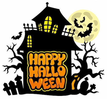 simsearch:400-04419397,k - Happy Halloween theme 2 - vector illustration. Stock Photo - Budget Royalty-Free & Subscription, Code: 400-04770637