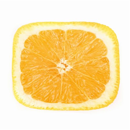 simsearch:400-06513460,k - Closeup of square orange fruit isolated on a white background Stock Photo - Budget Royalty-Free & Subscription, Code: 400-04772467