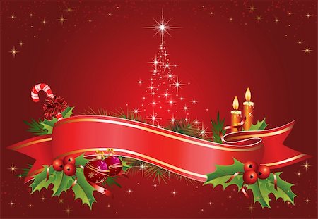 simsearch:400-05381288,k - Christmas vector illustration. All elements are editable. Stock Photo - Budget Royalty-Free & Subscription, Code: 400-04772630