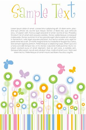 simsearch:400-04259527,k - illustration of colorful floral card Stock Photo - Budget Royalty-Free & Subscription, Code: 400-04772672
