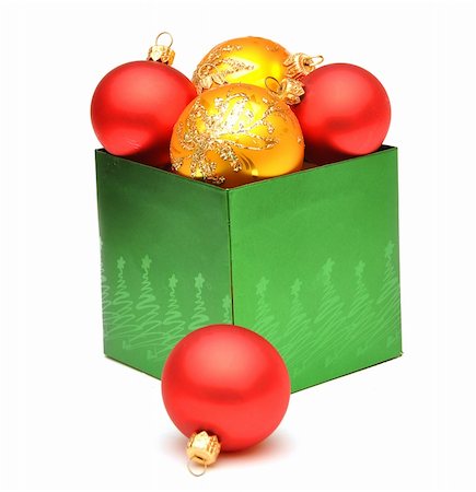 simsearch:400-05381288,k - christmas balls in gift box Stock Photo - Budget Royalty-Free & Subscription, Code: 400-04772865