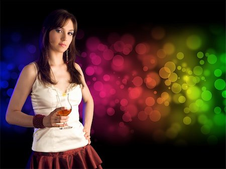 simsearch:400-08348807,k - beautiful girl with   cocktail Stock Photo - Budget Royalty-Free & Subscription, Code: 400-04773538