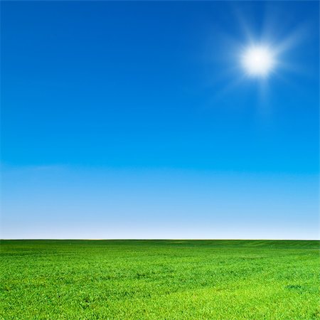 simsearch:700-02265197,k - beautiful landscape, green grass, blue sky Stock Photo - Budget Royalty-Free & Subscription, Code: 400-04773908