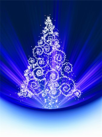 simsearch:400-04659792,k - Christmas tree card. EPS 8 vector file included Stock Photo - Budget Royalty-Free & Subscription, Code: 400-04784421