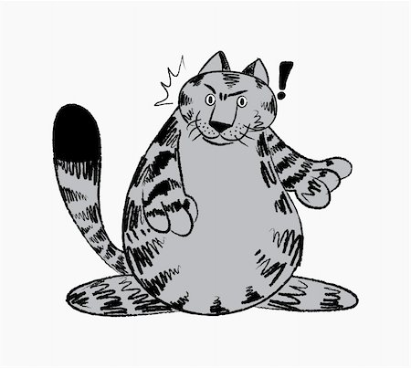 simsearch:400-08189024,k - cute cartoon cat Photographie de stock - Aubaine LD & Abonnement, Code: 400-04786363