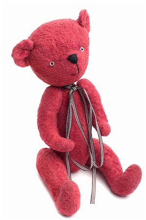 simsearch:400-04315141,k - Vintage Teddy Bear isolated on white Stock Photo - Budget Royalty-Free & Subscription, Code: 400-04780398