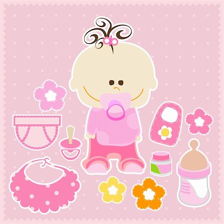 sweet baby girl Stock Photo - Budget Royalty-Free & Subscription, Code: 400-04780830