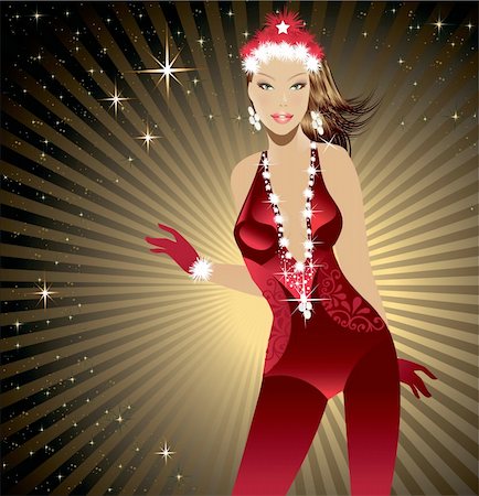 simsearch:400-04334131,k - Sexy girl wearing santa clothes Stock Photo - Budget Royalty-Free & Subscription, Code: 400-04782164