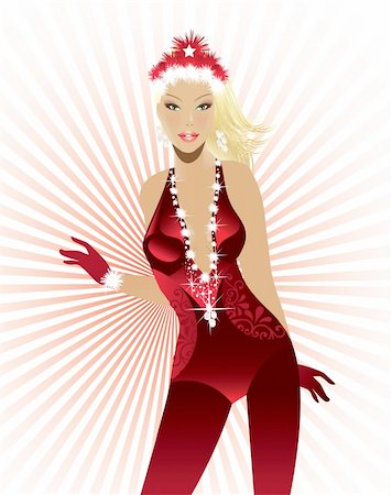 simsearch:400-04334131,k - Sexy girl wearing santa clothes Stock Photo - Budget Royalty-Free & Subscription, Code: 400-04782175