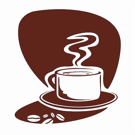 simsearch:400-04414723,k - illustration of sketchy coffee in cup on white background Foto de stock - Super Valor sin royalties y Suscripción, Código: 400-04794645